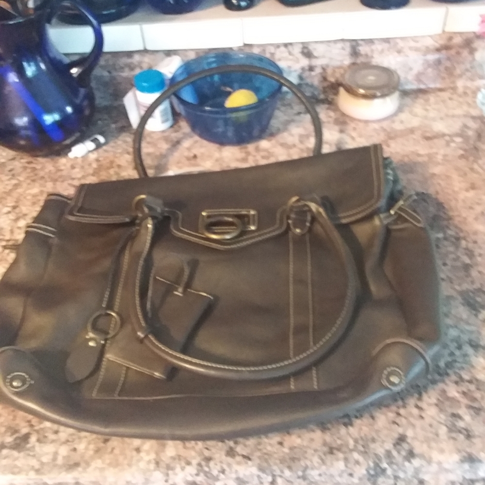 J Crew large Leather Satchel
